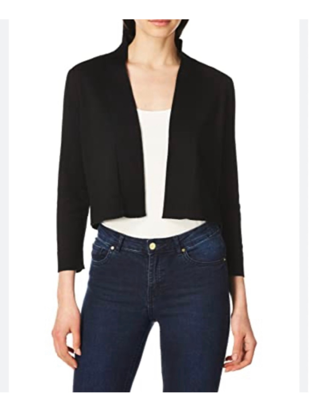 Women's Calvin Klein Black Open Front Cardigan Sweater M